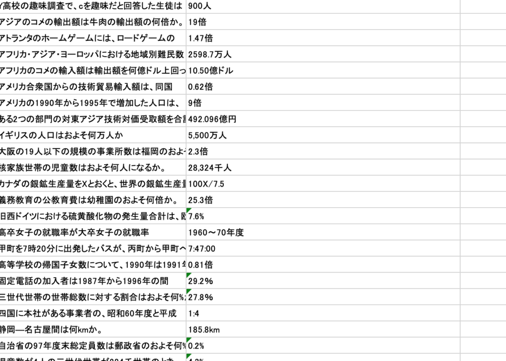 非言語 玉手箱 解答集